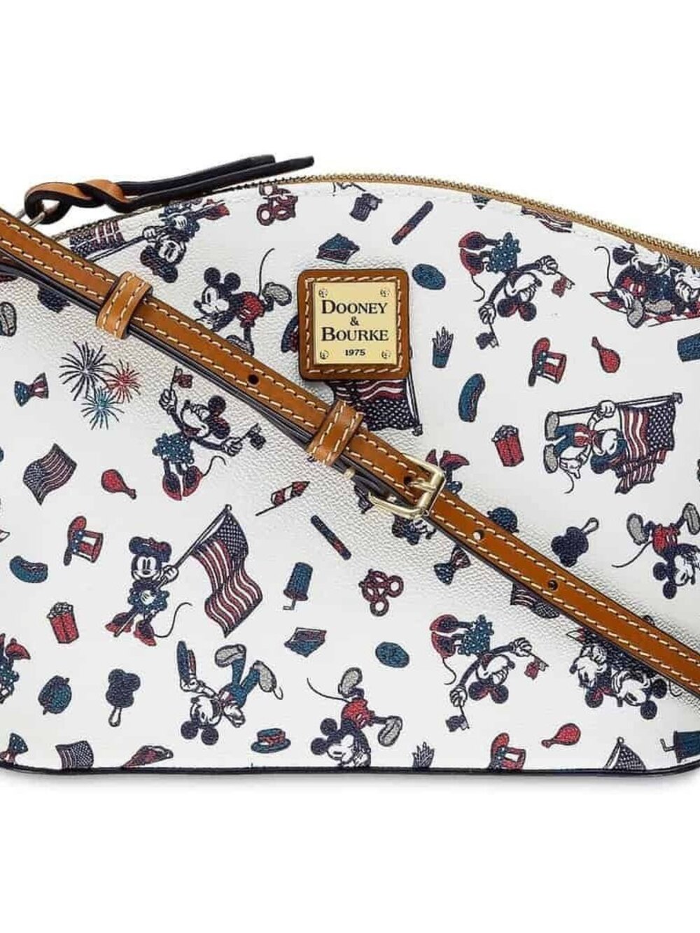 EUC Dooney & Bourke Mickey and Minnie Mouse Americana Crossbody